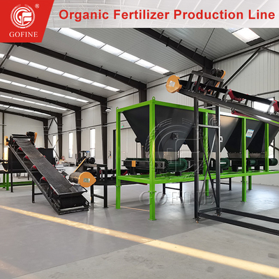 Kompletny zestaw linii produkcyjnej nawozów organicznych w proszku z nawozu kurczaka