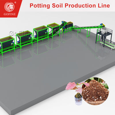Mieszarka do ziemi ogrodowej Linia produkcyjna do mieszania podłoża do doniczek