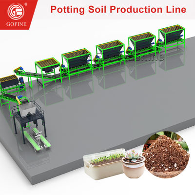Peat Potting Soil Horticultural Compost Mixer Garden Soil Processing Plant