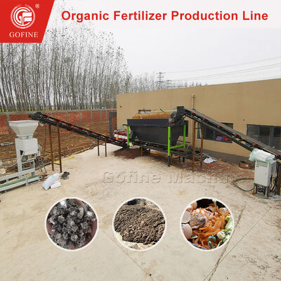 Kompletna linia produkcyjna nawozów dla kompostowania odpadów komunalnych